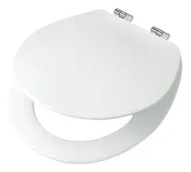 Comprar Tapa inodoro universal herrajes metálicos Mozart madera HDF color blanco 9689