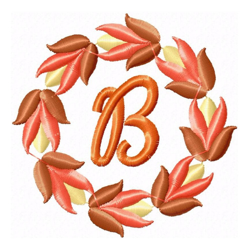 Bordados Computadorizados Bca21 Bca211 Alfabeto Floral