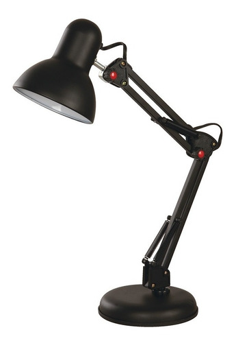 Imagen 4 de 10 de Lámpara Escritorio Flexible Ajustable Negro E27 40w 1 Luz