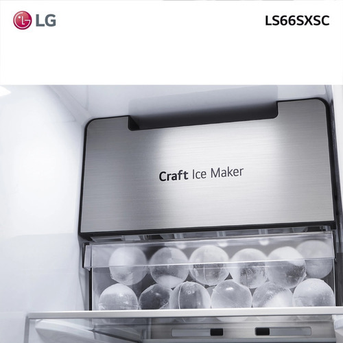 Refrigerador LG Side By Side Ls66sxsc Instaview Inv Albion Color Plateado