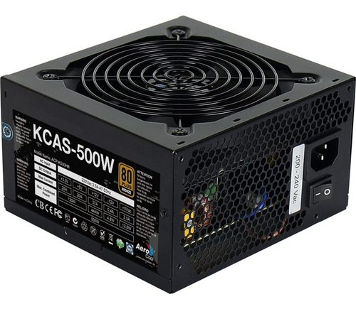 Fonte de alimentação para PC Aerocool Advanced Technologies KCAS 500W 500W black 230V