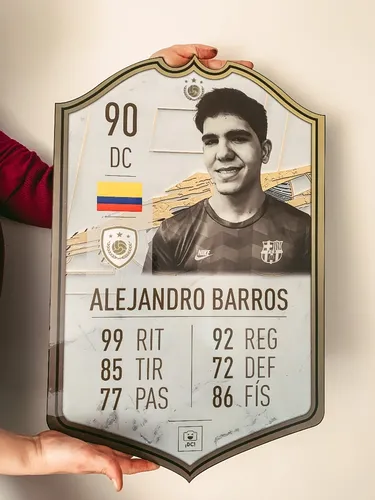Carta Fifa 20 Peque Fut Dc Cuadro Gamer Personalizado