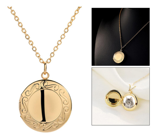 3 Pingente Foto Medalhão