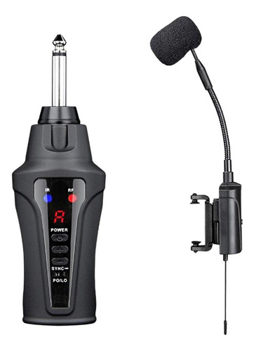 - Instrumento Receptor Cardioide Con Clip Para Violín Uhf,