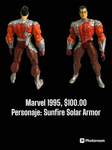 Marvel 1995 Figura Sunfire Solar Armor