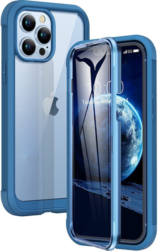 Funda Para iPhone 13 Pro, Azul/rigida/con Cubre Pantalla