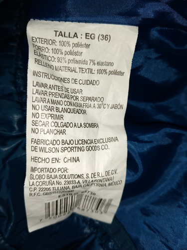 Chaleco Wilson Para Mujer (Usado)