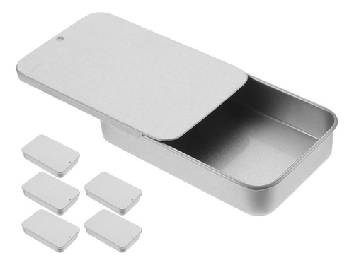 Salve Tins, Caja De Lata Con Tapa Corredera, 6 Unidades