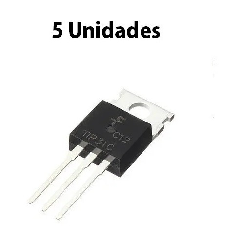 Transistor Bjt Tip31c Tip31 Npn 100v 3a 5 Unidades