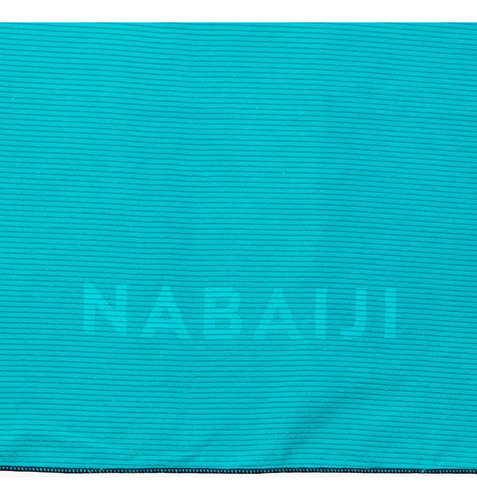 Toalla Compacta De Secado Rápido, Color Azul Nabaiji Verde Lisa