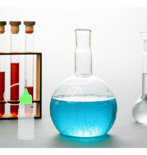 10 Botellas Exprimibles Reutilizables De Plástico Con Punta