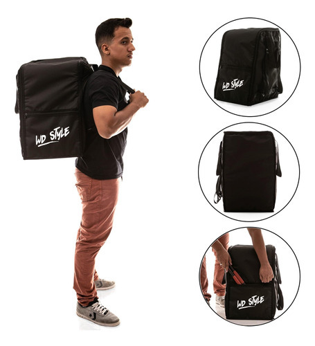 Capa Bag Case Para Cajón Wd Style Alça Mochila Witler Drums