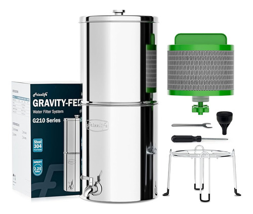 El Sistema De Filtración De Agua Por Gravedad Frizzlife G210