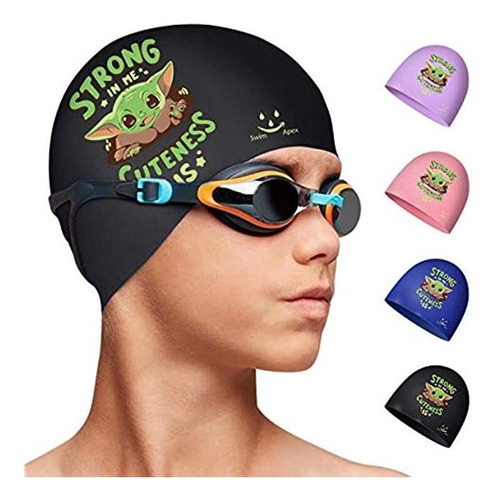 Gorro De Natación Para Niños De 2 A 13 Años De Edad, De Sil