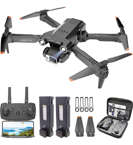Drone Con Doble Cámara, Fpv Hd 1080p, Quadricóptero Rc Plega