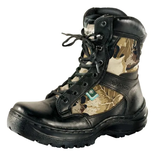 Borceguí Tácticos Cuero Combinado Camuflado Calidad Forest
