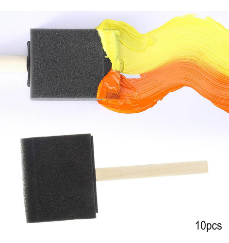 10x Cepillos De Esponja De Dibujo De Juguete 3 Pulgadas