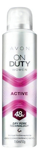 Desodorante Aerossol Avon On Duty Women Active 150ml