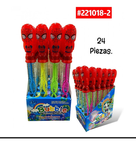 Burbujas De Jabón Cotillón Spiderman Minnion Peppa