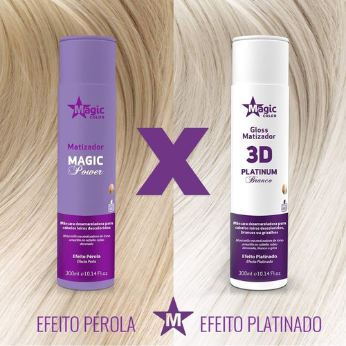 Gloss Matizador Magic Color 3d X 500ml Efecto Blanco. Brasil | Envío gratis