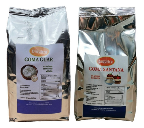 Goma Xantana Y Goma Guar 1 Kg Cada Uno Alimenticio