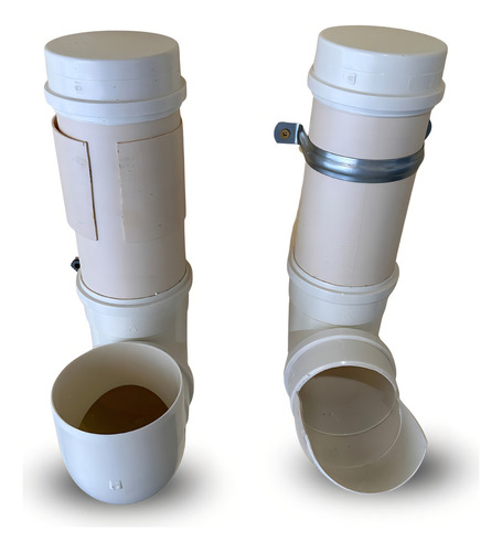 Comedouro E Bebedouro Duplo Cano Pvc Pequeno Porte Pet Cor Branco