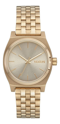 Nixon Medium Time Teller A1130 - Blanco Claro - Reloj Clásic