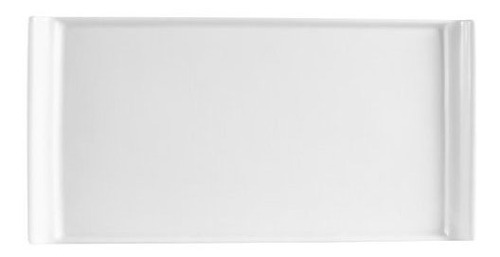 Plato Rectangular Porcelana Blanca 6 Unidades