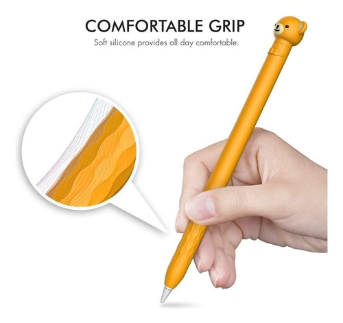 Capa Protetora De Silicone Para Apple Pencil 1ª Geração