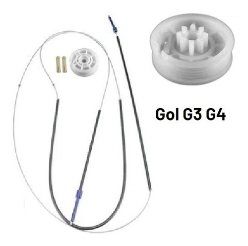 Kit Reparo Máquina Vidro Eletrico Dianteira Gol G3  4 Portas