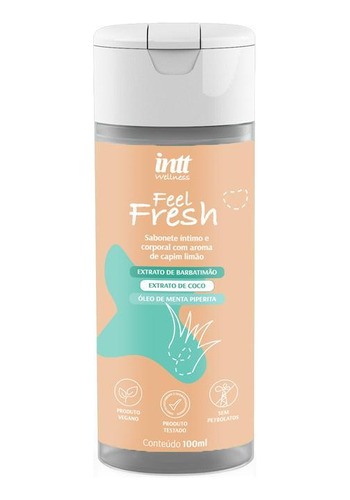 Sabonete Corporal Íntimo Feel Fresh Capim Limão Unissex Intt