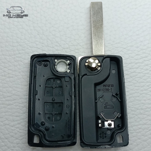 Carcasa Llave Control Peugeot 207 307 308 407 408 2 Botones