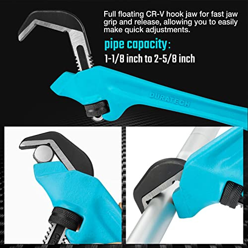 Llave Hexagonal De 24 Cm Tubo Mordaza Gancho Cr-v