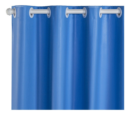 Cortina Blackout Sala Ou Quarto Pvc 2,80 M X 2,80 M Cor Azul