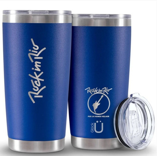 Copo Termico Inox C/tampa Cerveja Chopp Hoje Rockinrio