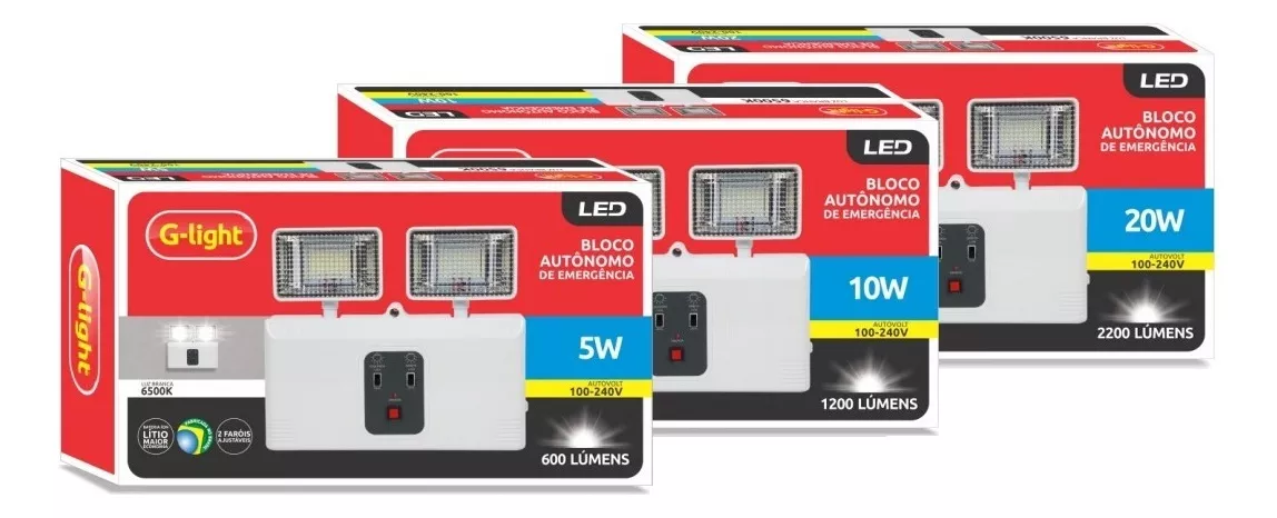 Primeira imagem para pesquisa de bloco autonomo 1200 lumens