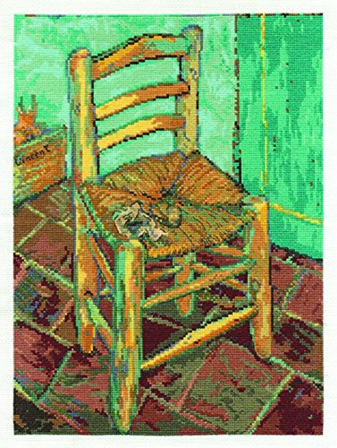 71 La Silla De Van Gogh 16 Ct De Punto De Cruz, Diseño