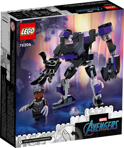 Imagen 2 de 4 de Lego® Marvel - Armadura Robótica De Black Panther (76204)