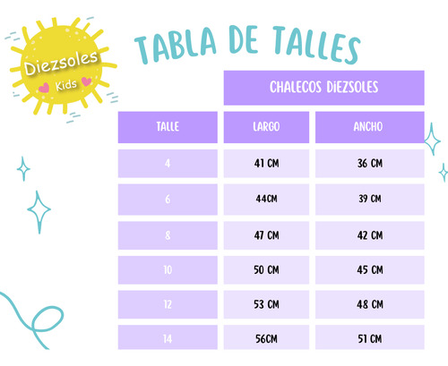 Chaleco Infantil Personajes Animados Niños Niñas
