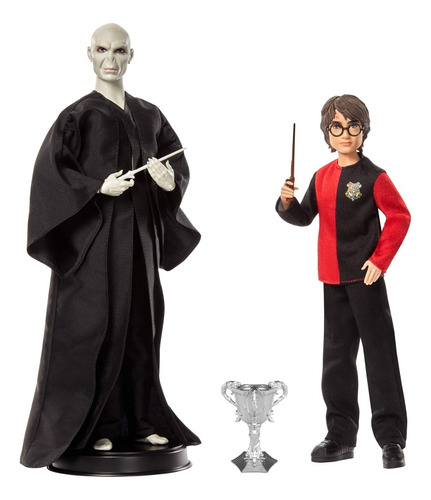 Set Muñeco Colección Mattel. Harry Potter Y Voldermort 30cm 