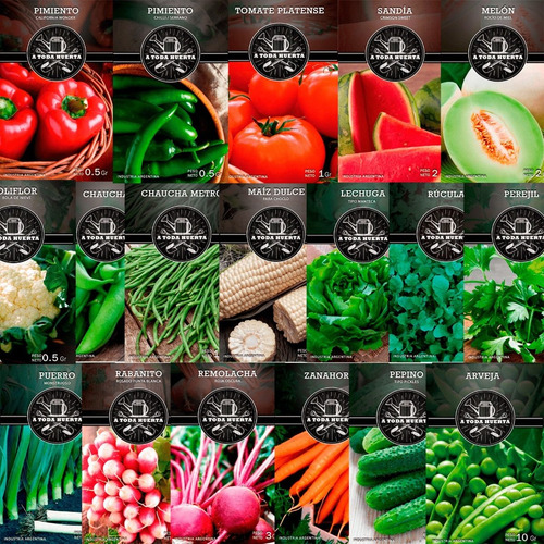 Imagen 1 de 8 de Kit Supervivencia Semillas Para Consumo De Alimentos