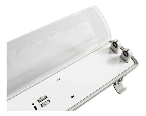 Imagen 2 de 7 de Equipo Estanco Led 2x18w + 2 Tubos 18w / Demasled