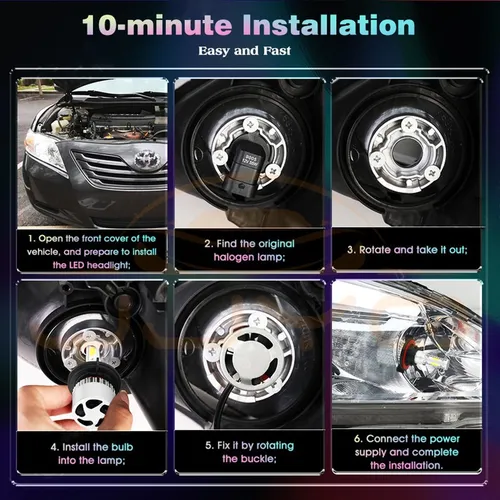 Cd- 9008 Kit De Luces Altas/bajas Led Para Dodge Nitro