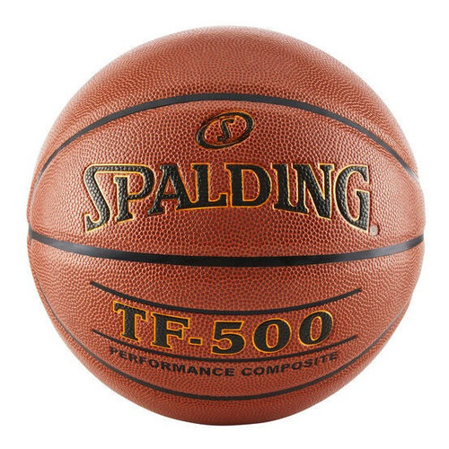 Balon Basketball Spalding Tf-500 Cuero 100% Profesional