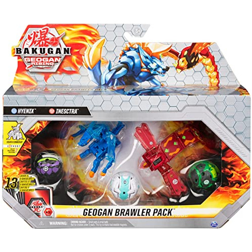 Bakugan Geogan Brawler 5-pack, Exclusive Hyenix And Insectra