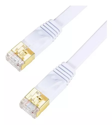Cable Red Plano Cat 7 10 Metros Rj45 Utp Ethernet 600 Mhz