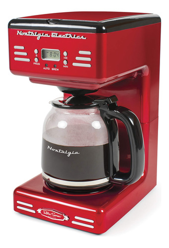 Nostalgia Retro 12-cup Programmable Coffee Maker With Led D.