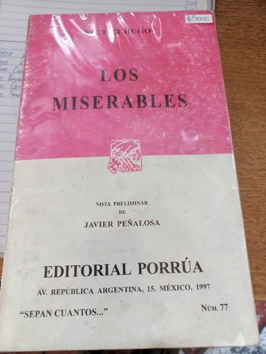 Los Miserables Victor Hugo Editorial Porrua Completo 