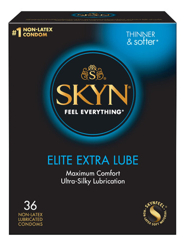 Preservativos Skyn Elite Extra Lubricados, 36 Unidades