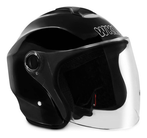 Casco Motocicleta Certificado Dot Abierto Abatible Moto Wk Color Negro Tamaño del casco L